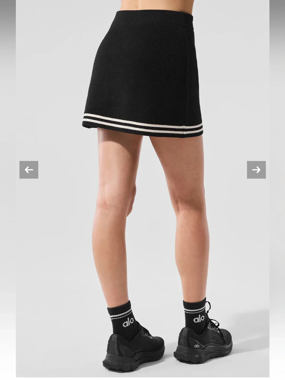 ALO Yoga Tennis Club Sweater Knit Skirt